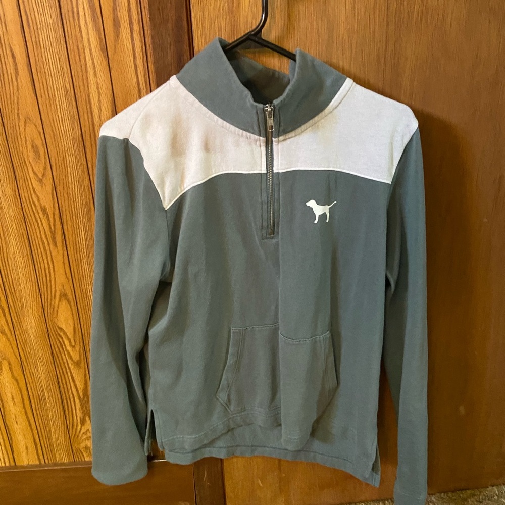 pink quarter zip